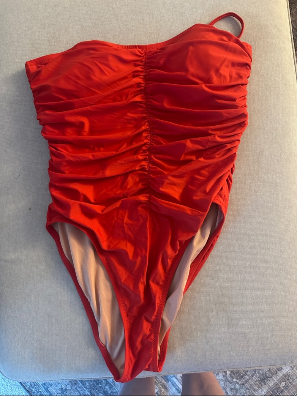 J.Crew ruched sweetheart one piece